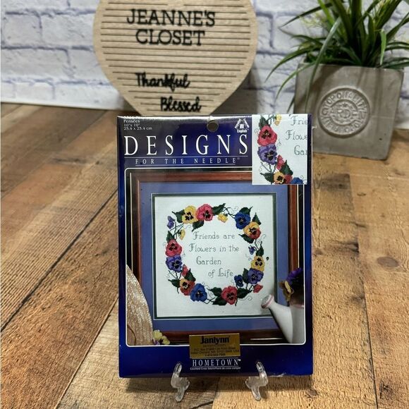 Designs for the Needle Pansies Counted Cross Stitch Kit - Picture 3 of 4